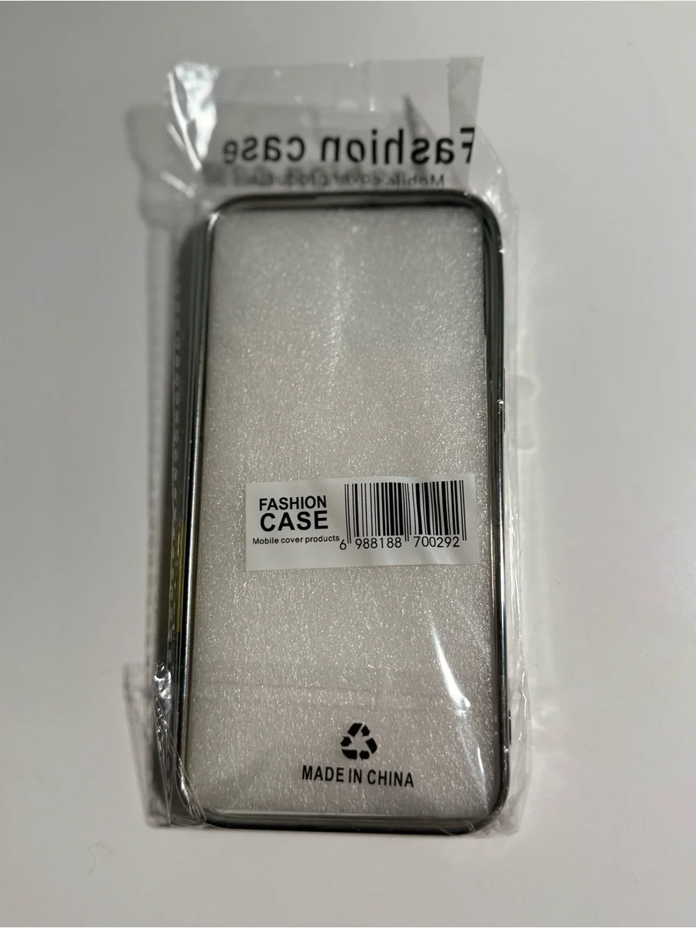 Clear Fashion Case with Silver Trim